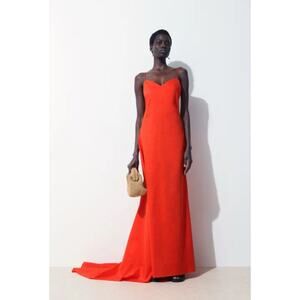 strapless open back dress Verona Cowl Dress, in Ivory Luxe Satin
